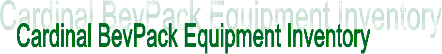 Cardinal BevPack Equipment Inventory
